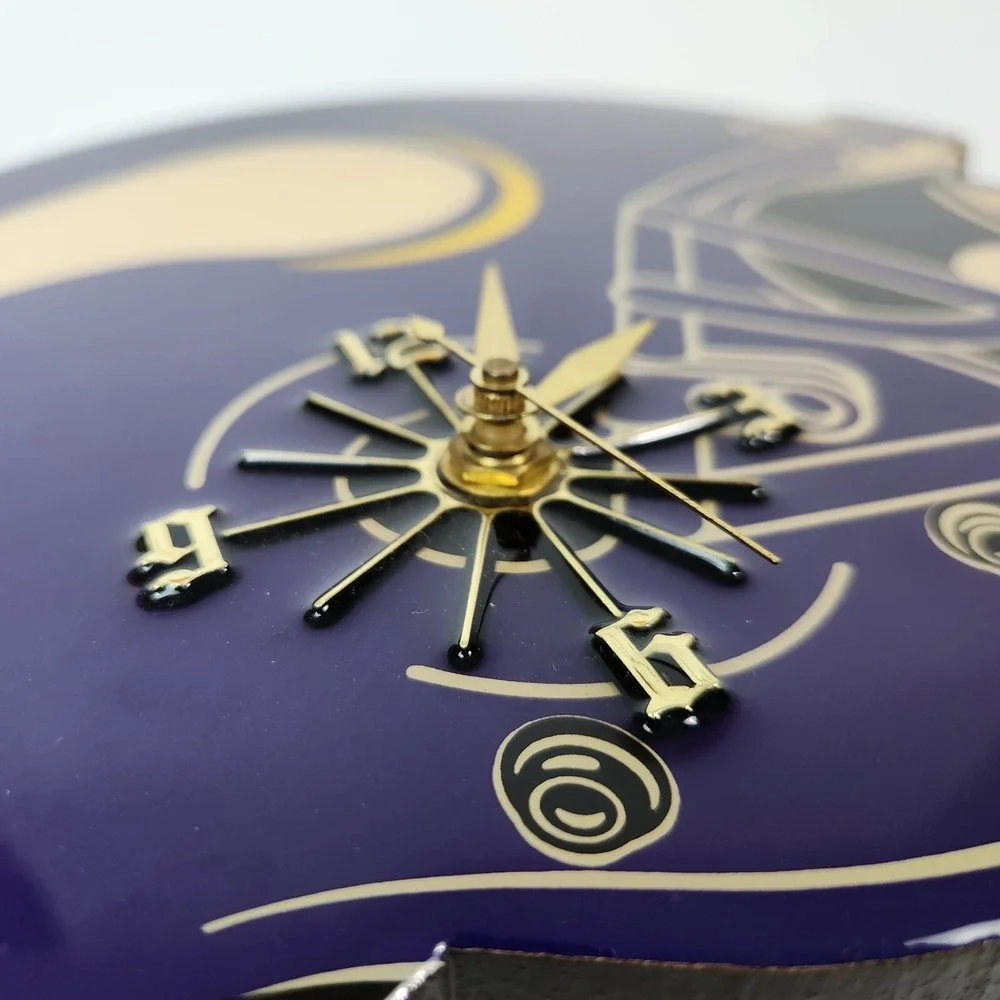 Minnesota Vikings NFL Football Helmet Wall Clock Purple Gold Glossy Sports Decor